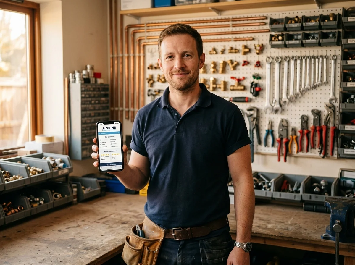 Mike with the customer app — Cathays